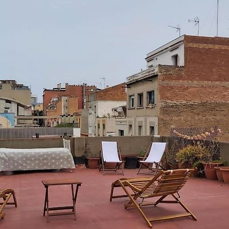 Small Room In Sants With Huge Terrace บาร์เซโลนา ภายนอก รูปภาพ